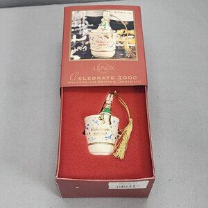 Lenox Celebrate 2000 Millennium Edition Ornament – Champagne Bucket & Bottle